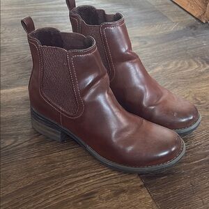 Brown Leather Ankle Boots